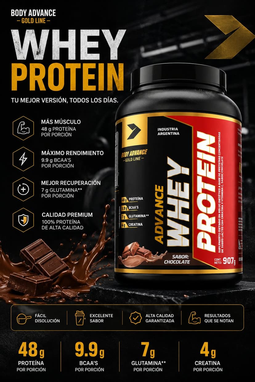Body Advance Gold Line Whey Protein 907 g