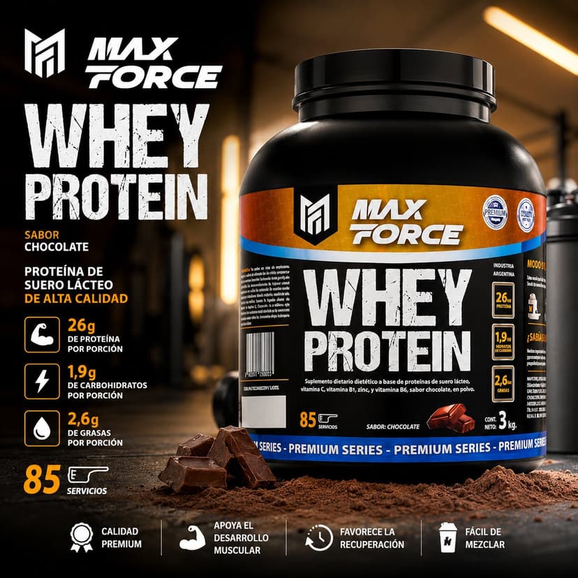 Whey Protein Max Force 3 kg - Chocolate