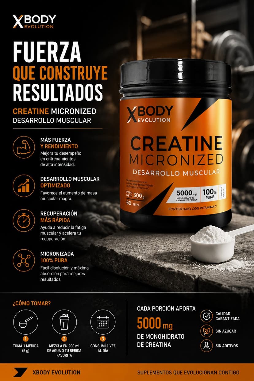 XBody Evolution Creatina Micronizada 300 g