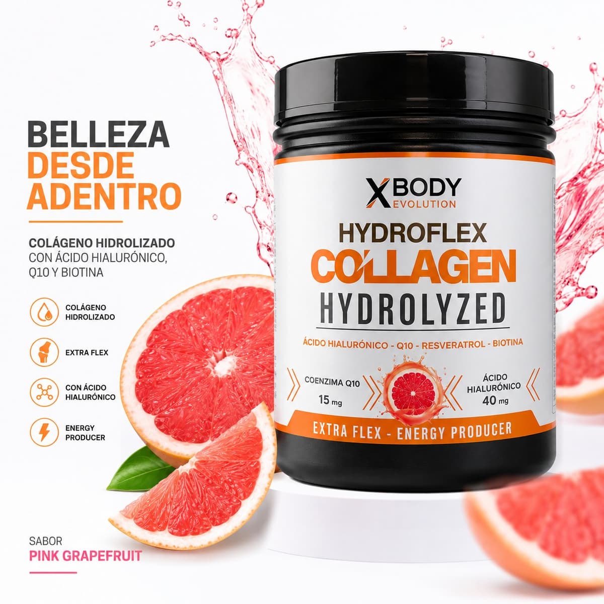 Hydroflex Collagen Hydrolyzed 240 g | XBody Evolution