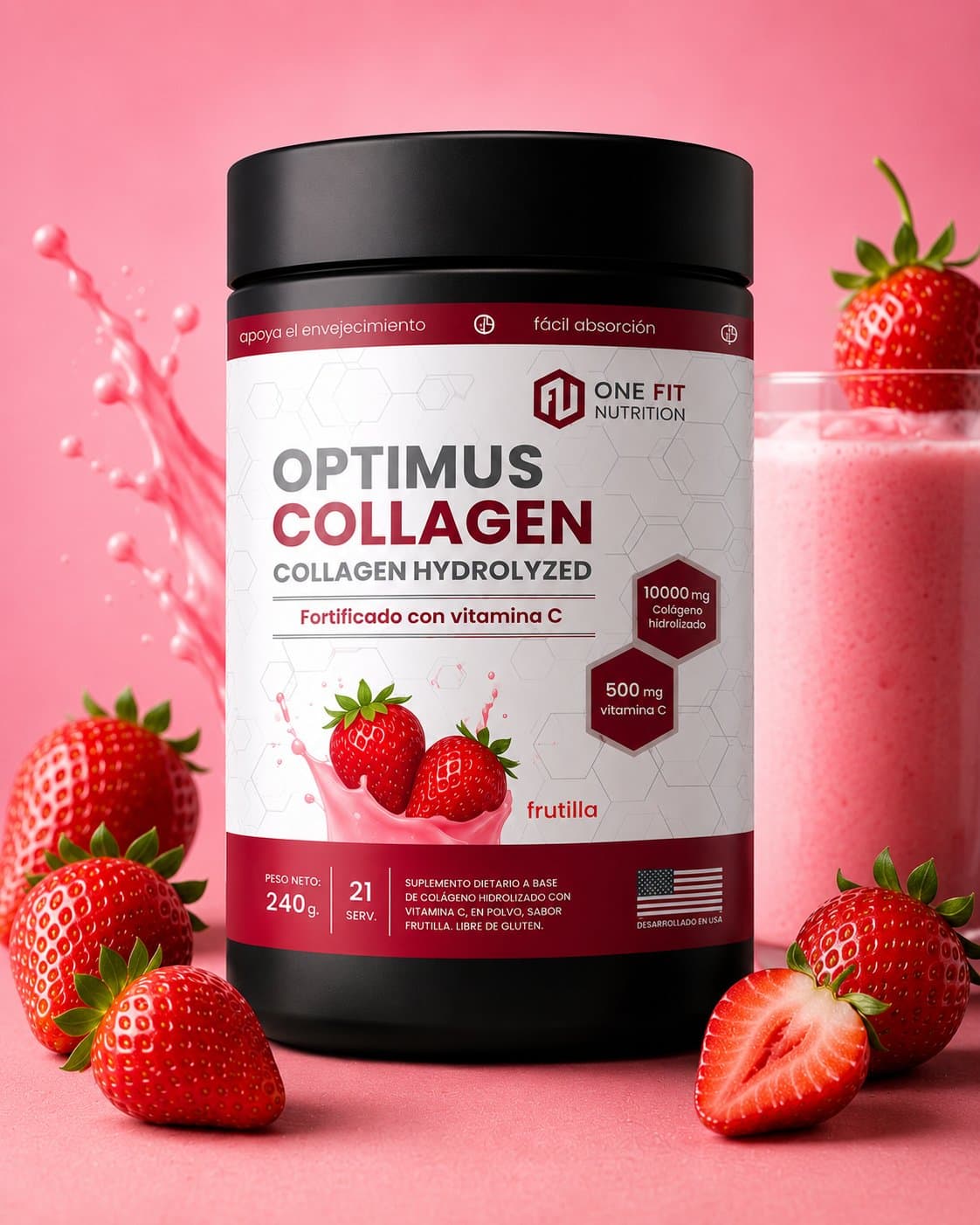 Colágeno Optimus One Fit 240 g